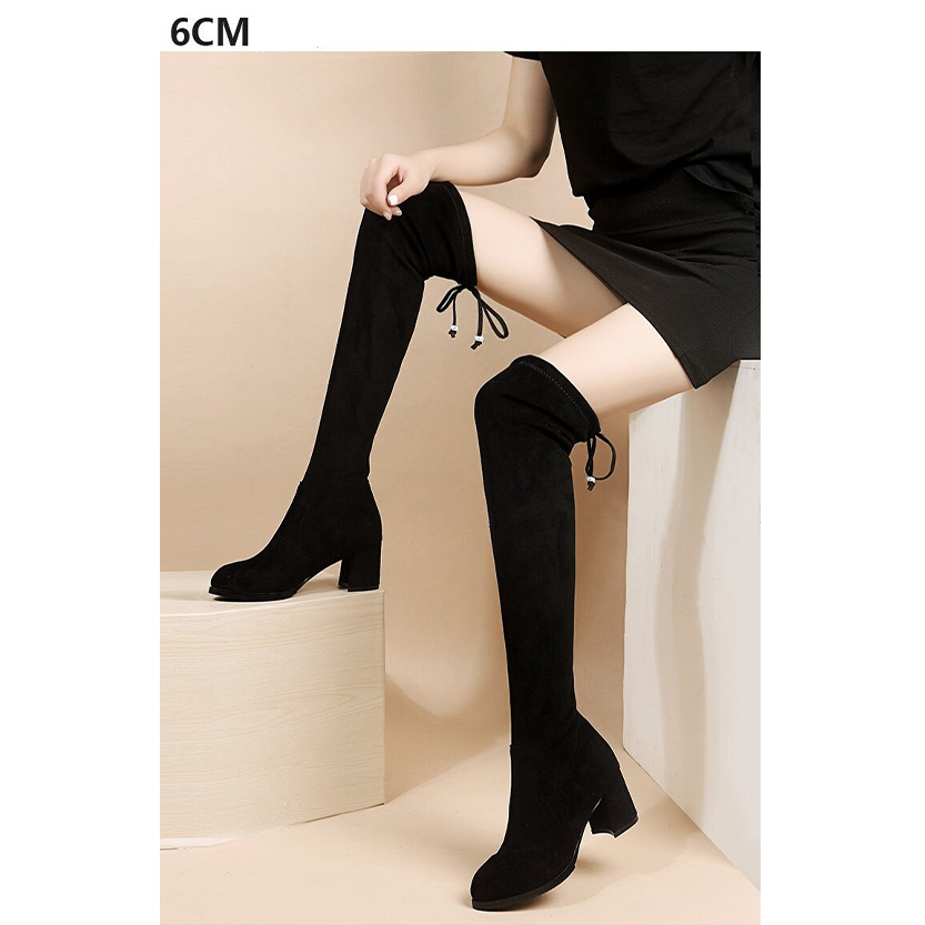 Funki Findz | Boots | Women's Thigh High Block Heel Boots 4|6|8