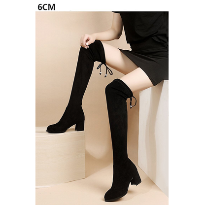 Funki Findz | Boots | Women's Thigh High Block Heel Boots 4|6|8