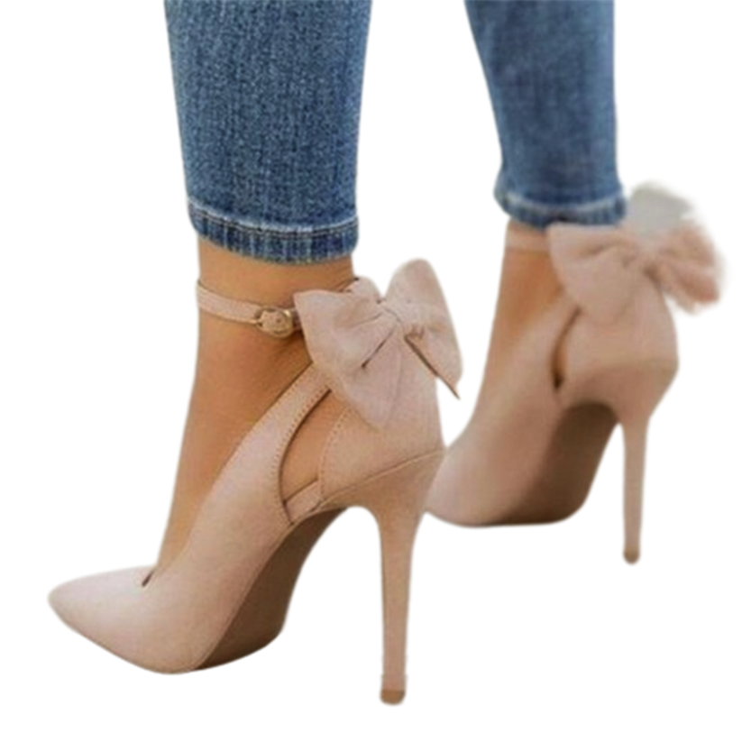 Funki Findz | Shoes | Women's Suede Bow Knot Stilettos