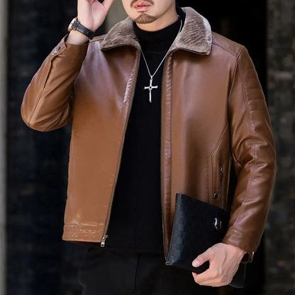 Funki Findz | Jackets | Men's Luxury Faux Leather Winter Jacket