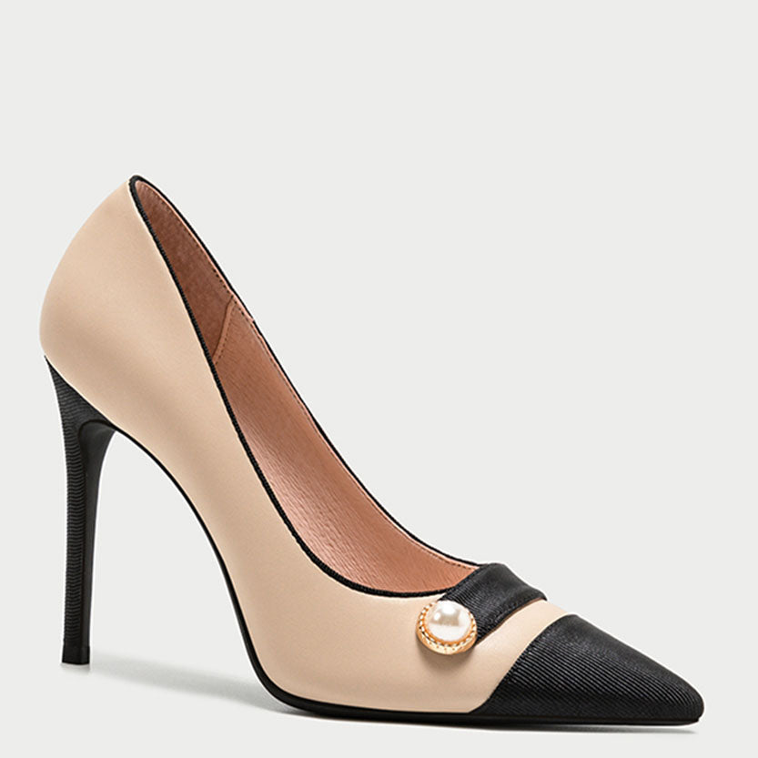 Funki Findz | Shoes | Women's Luxury Pearl Buttoned Stilettos