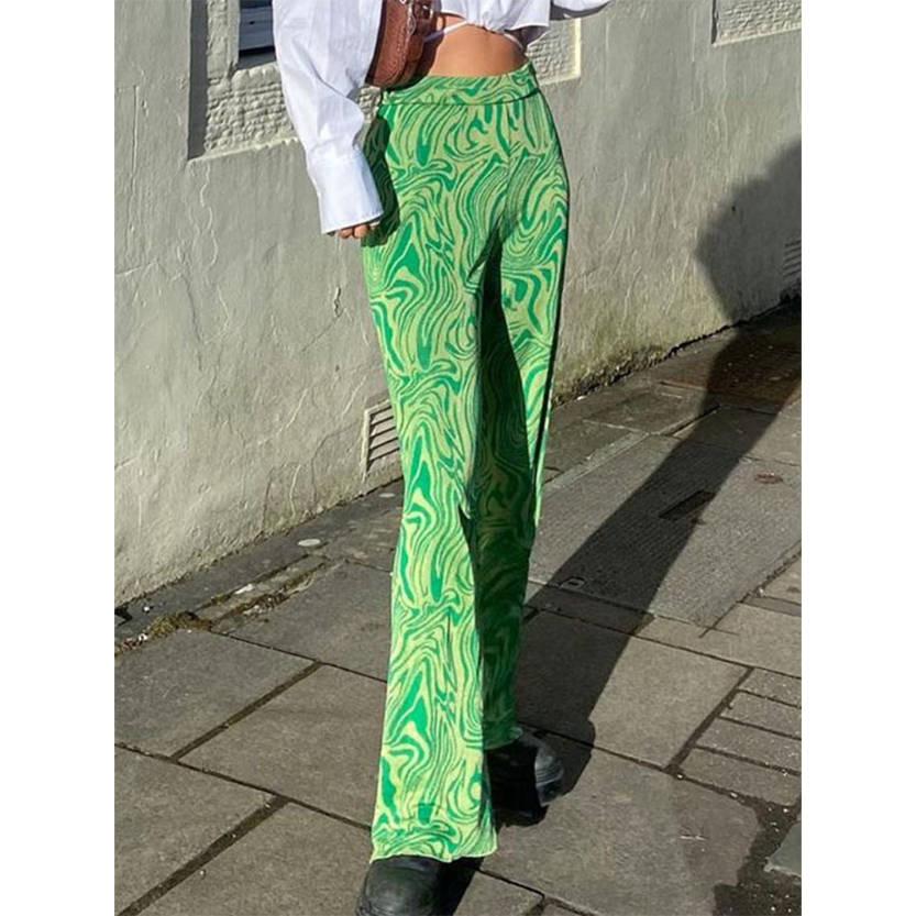 Funki Findz | Pants | Women's Ripple Print Flared Bell Bottoms