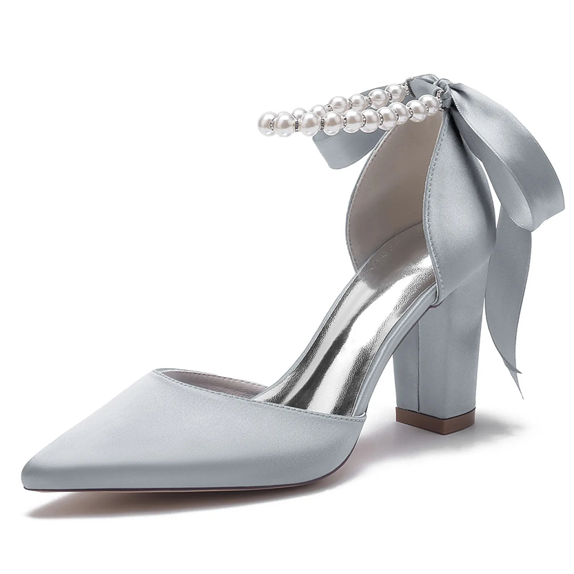 Funki Findz | Shoes | Women's Luxury Satin Tie Bridal Shoes