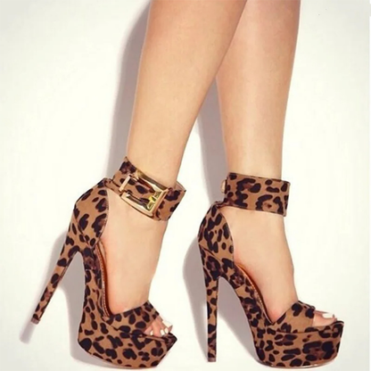 Funki Findz | Shoes | Women's Super High Leopard Print Stilettos