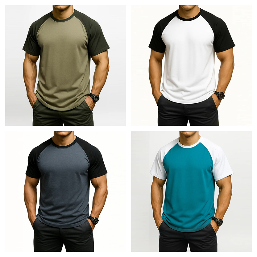 Funki Findz | Shirts | Men's Quick Dry Casual Two Toned T-Shirt