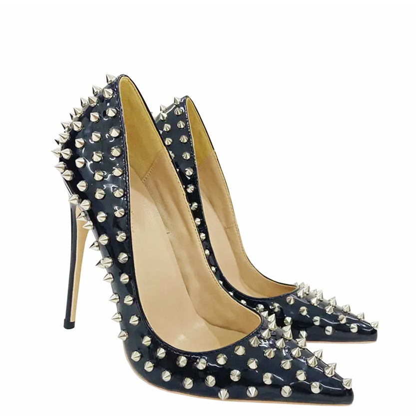 Funki Findz | Shoes | Women's Spikes Rivets Super High Stilettos