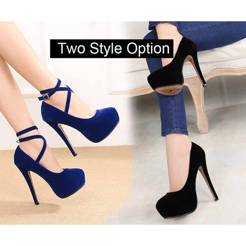 Funki Findz | Shoes | Women's Super High Cross Strap Platforms
