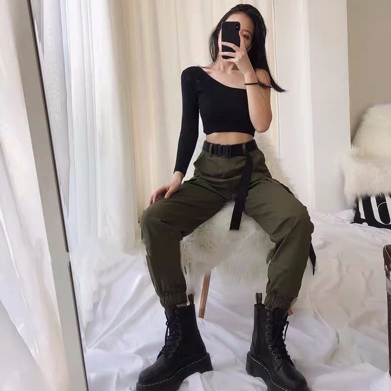 Funki Findz | Pants | Women's Big Pockets Loose Cargo Pant
