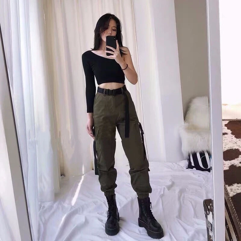 Funki Findz | Pants | Women's Big Pockets Loose Cargo Pant