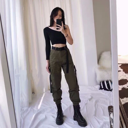 Funki Findz | Pants | Women's Big Pockets Loose Cargo Pant