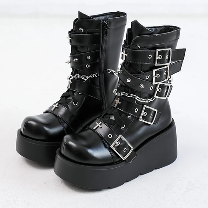 Funki Findz | Boots | Women's New Gothic Style Platform Boots