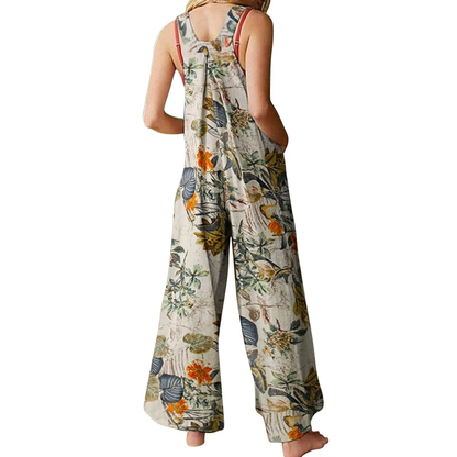 Funki Findz | Pants | Women's Boho Loose Fit Wide Leg Romper