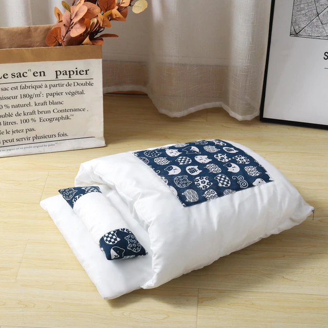 Funki Findz | Pet Beds | Cat Sleeping Bag | Japanese Patterned