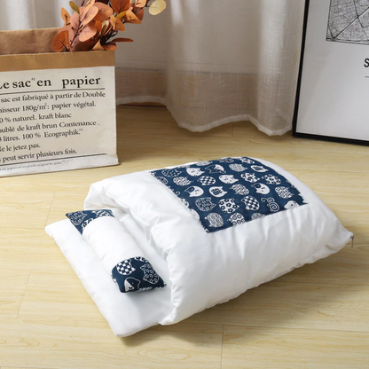 Funki Findz | Pet Beds | Cat Sleeping Bag | Japanese Patterned