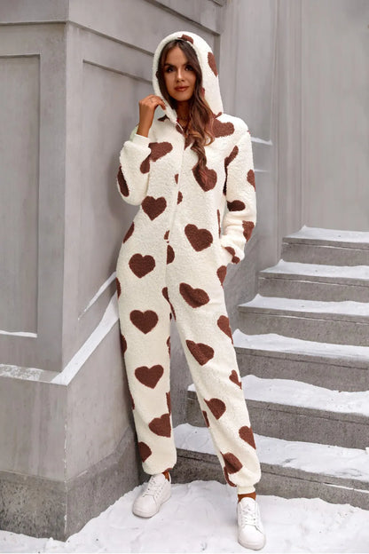 Funki Findz | Pants | Sleepwear | Women's Heart Zip Up Onesee
