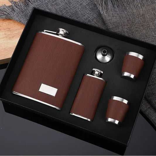 Funki Findz | Hip Flasks | Hip Flask Gift Box Set 9oz 5 Pcs