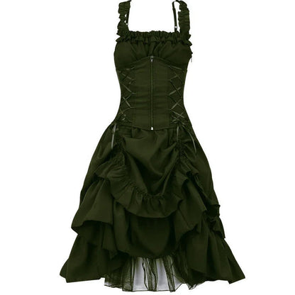 Funki Findz | Dresses | Women's Gothic Lace Up Victorian Dress