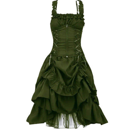 Funki Findz | Dresses | Women's Gothic Lace Up Victorian Dress
