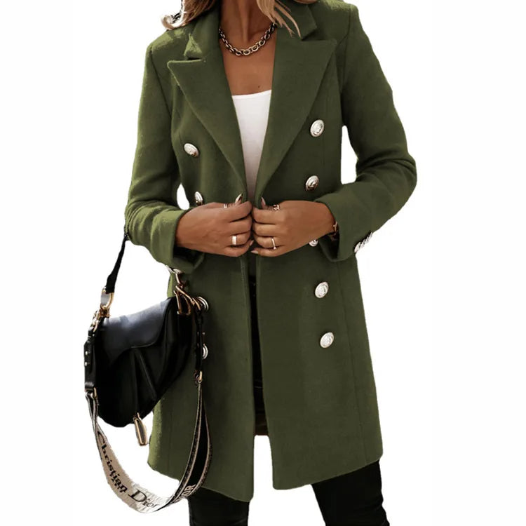 Funki Findz | Jackets | Women's Suit Collar Double Breast Coats