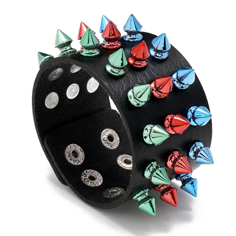 Funki Findz | Bracelets | Unisex Wide Cuff Goth Bracelet