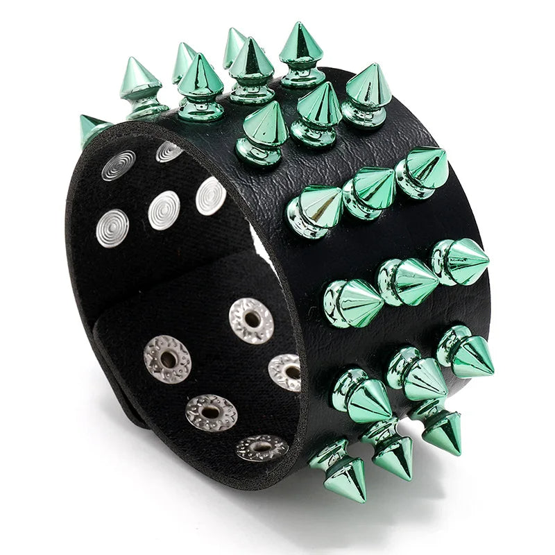 Funki Findz | Bracelets | Unisex Wide Cuff Goth Bracelet