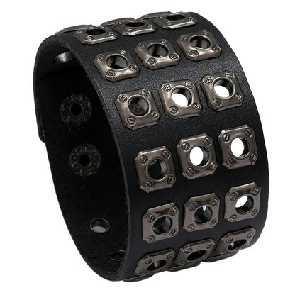 Funki Findz | Bracelets | Unisex Wide Cuff Goth Bracelet