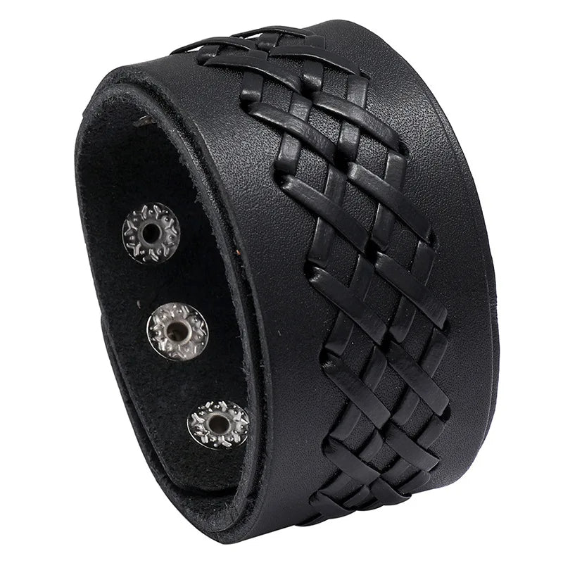 Funki Findz | Bracelets | Unisex Wide Cuff Goth Bracelet