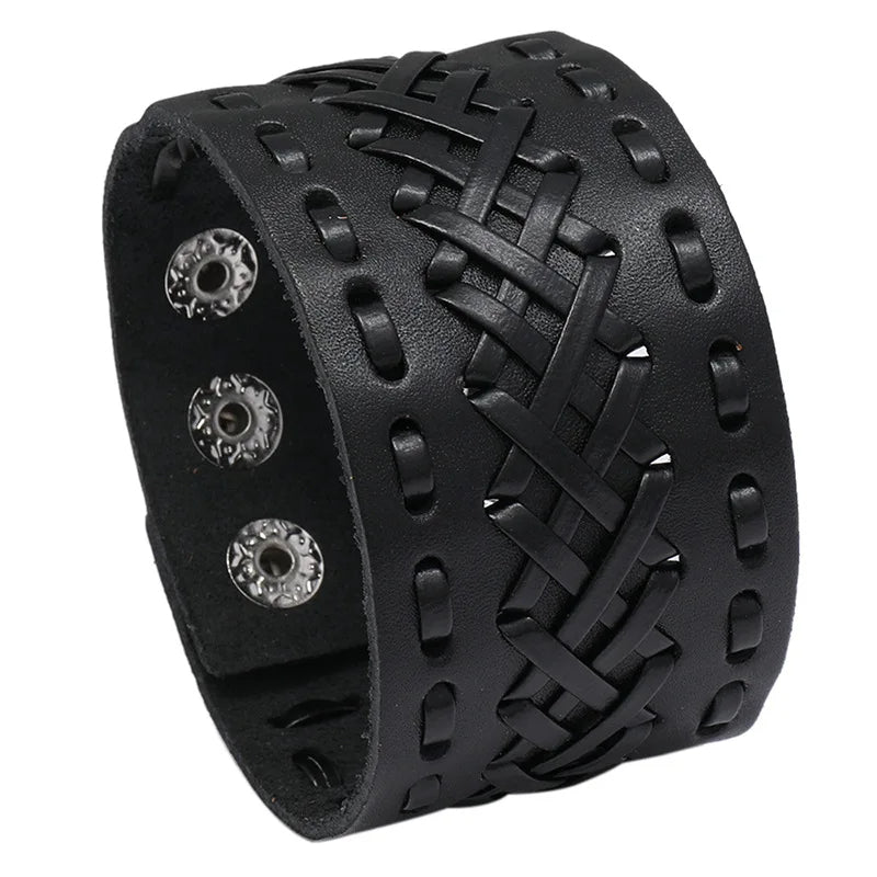 Funki Findz | Bracelets | Unisex Wide Cuff Goth Bracelet