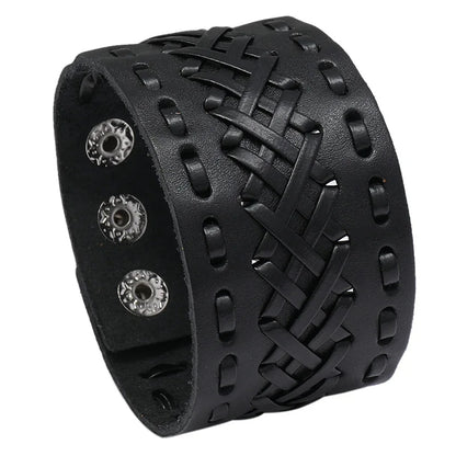 Funki Findz | Bracelets | Unisex Wide Cuff Goth Bracelet