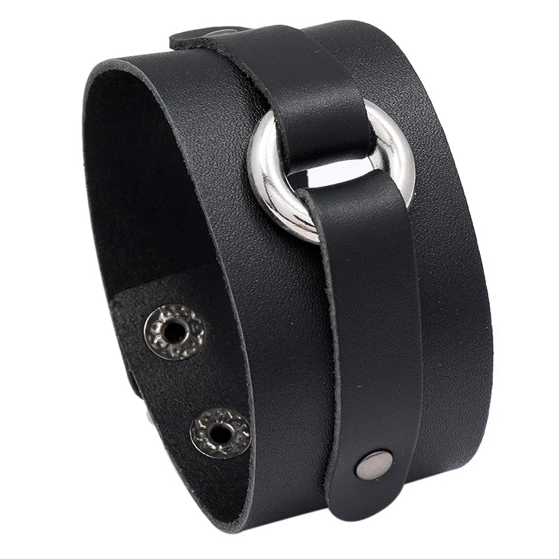 Funki Findz | Bracelets | Unisex Wide Cuff Goth Bracelet