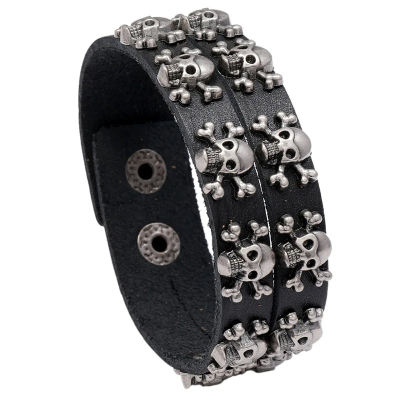 Funki Findz | Bracelets | Unisex Wide Cuff Goth Bracelet