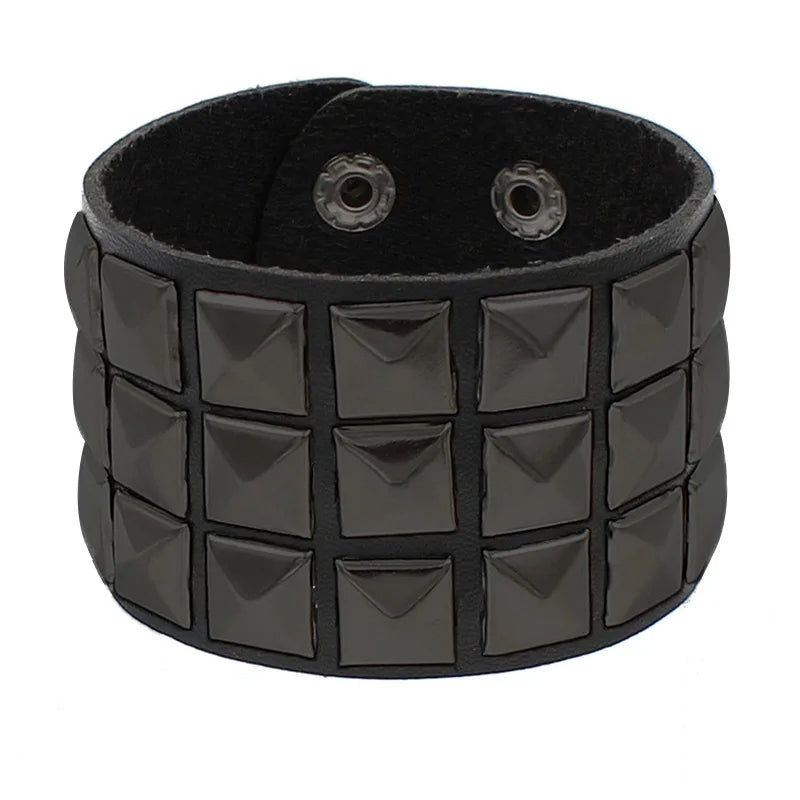 Funki Findz | Bracelets | Unisex Wide Cuff Goth Bracelet