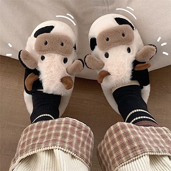 Funki Findz | Shoes | Women's Cute Soft Cow Slipper