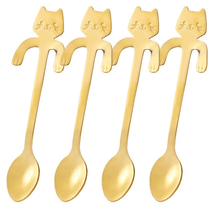 Funki Findz | Spoons | Cat Coffee Spoons | 1 Pcs and 4 Pcs Sets