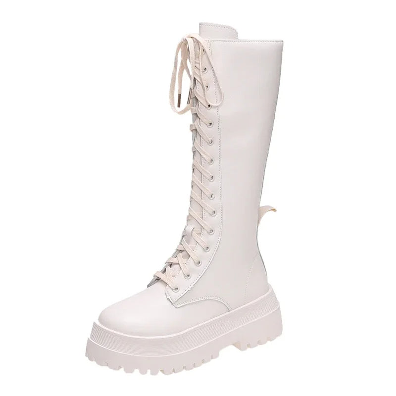 Funki Findz | Boots | Women's Lace Up Chunky Gothic Boots