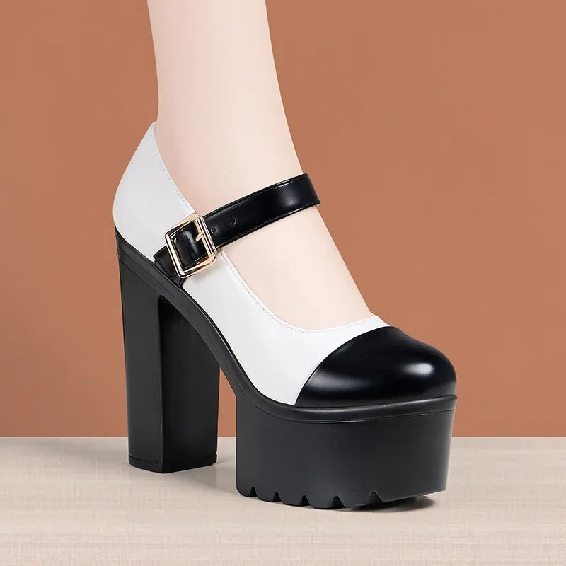 Funki Findz | Shoes | Women's Two Toned Platform Mary Janes