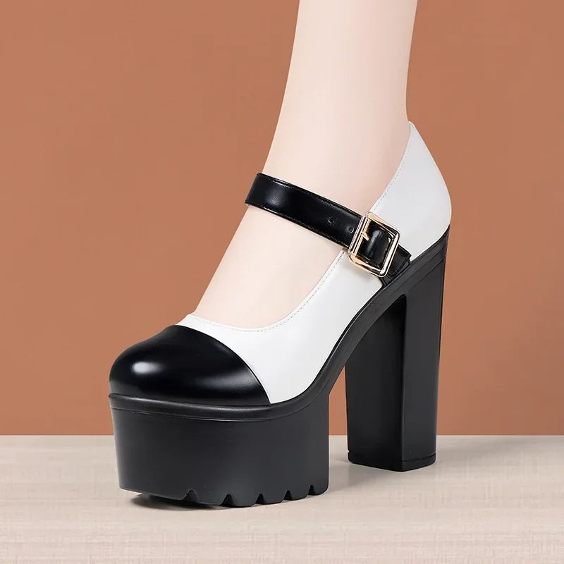 Funki Findz | Shoes | Women's Two Toned Platform Mary Janes