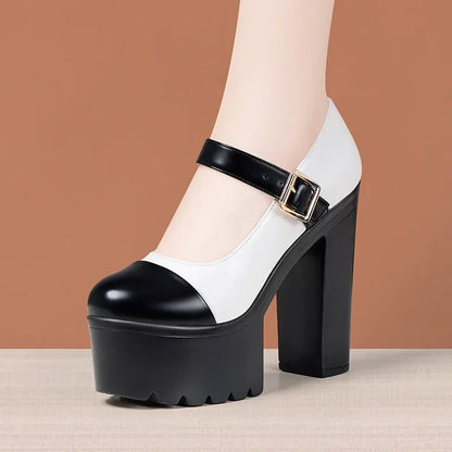 Funki Findz | Shoes | Women's Two Toned Platform Mary Janes