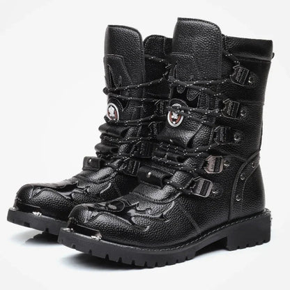 Funki Findz | Boots | Men's Gothic Punk Buckle Strap Biker Boots