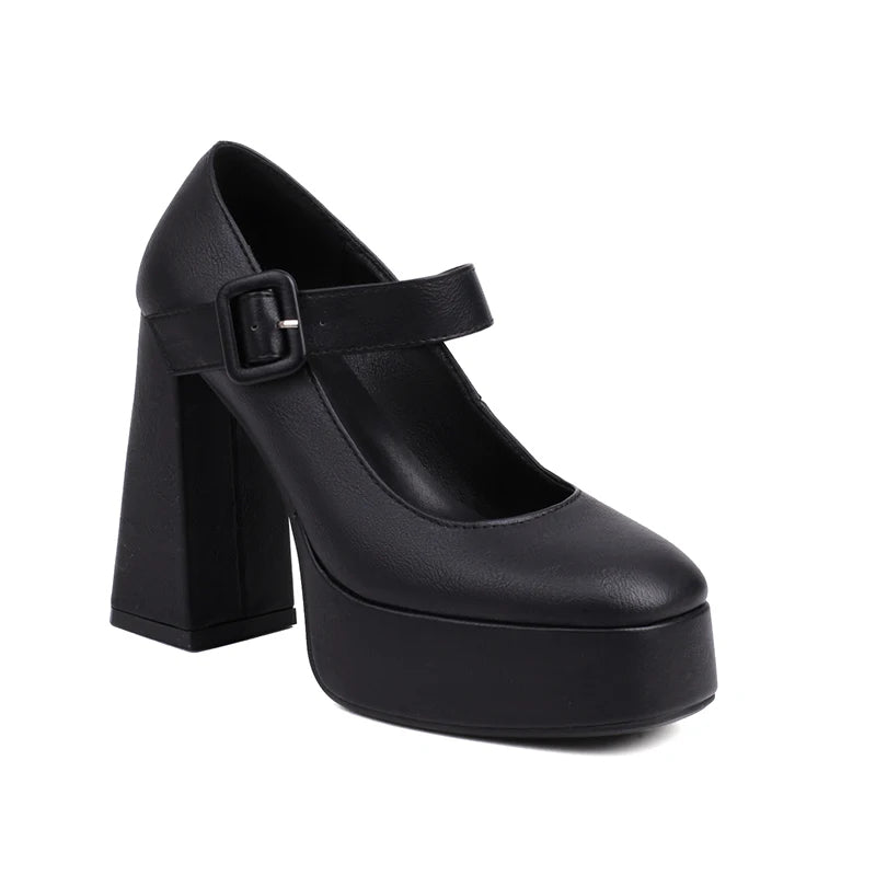 Funki Findz | Shoes | Women's Chunky Heel Platform Mary Janes