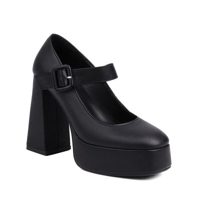 Funki Findz | Shoes | Women's Chunky Heel Platform Mary Janes