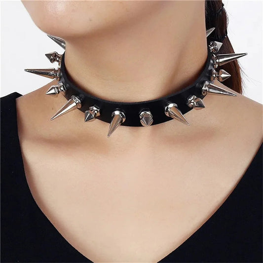 Funki Findz | Necklaces | Women's Spike Collar Gothic Necklace