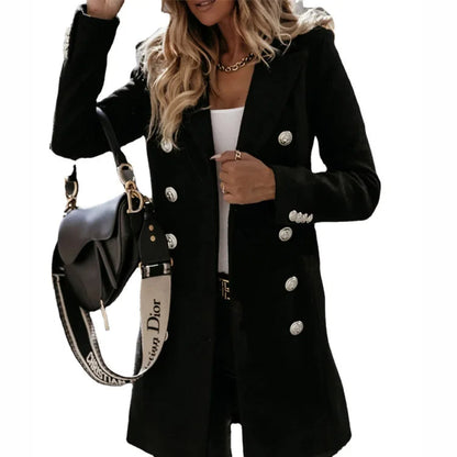 Funki Findz | Jackets | Women's Suit Collar Double Breast Coats