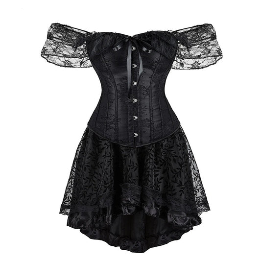 Funki Findz | Dresses | Women's Gothic Punk Corset Dress Set