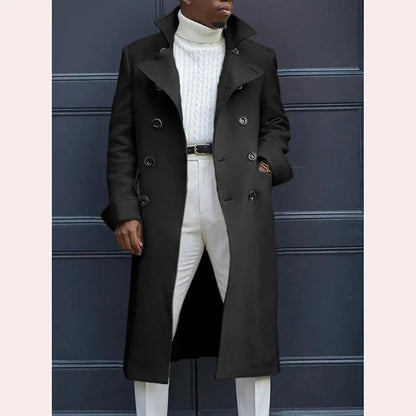 Funki Findz | Jackets | Men's Smart Double Breasted Dress Coat