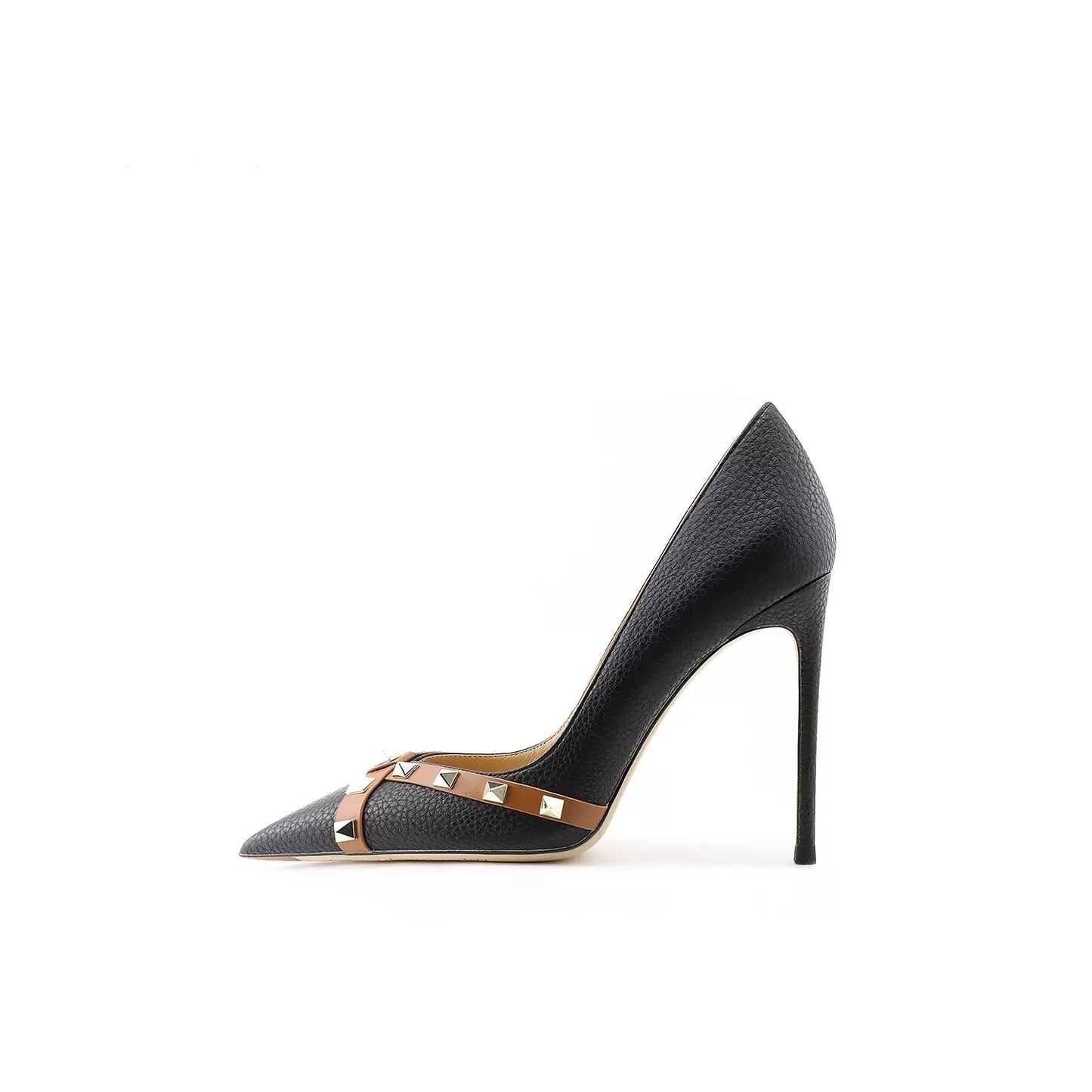 Funki Findz | Shoes | Women's Luxury Leather Rivet Stilettos