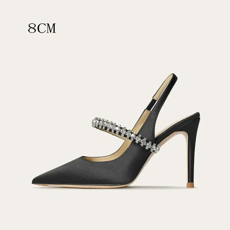 Funki Findz | Shoes | Women's Luxury Diamante Satin Stilettos