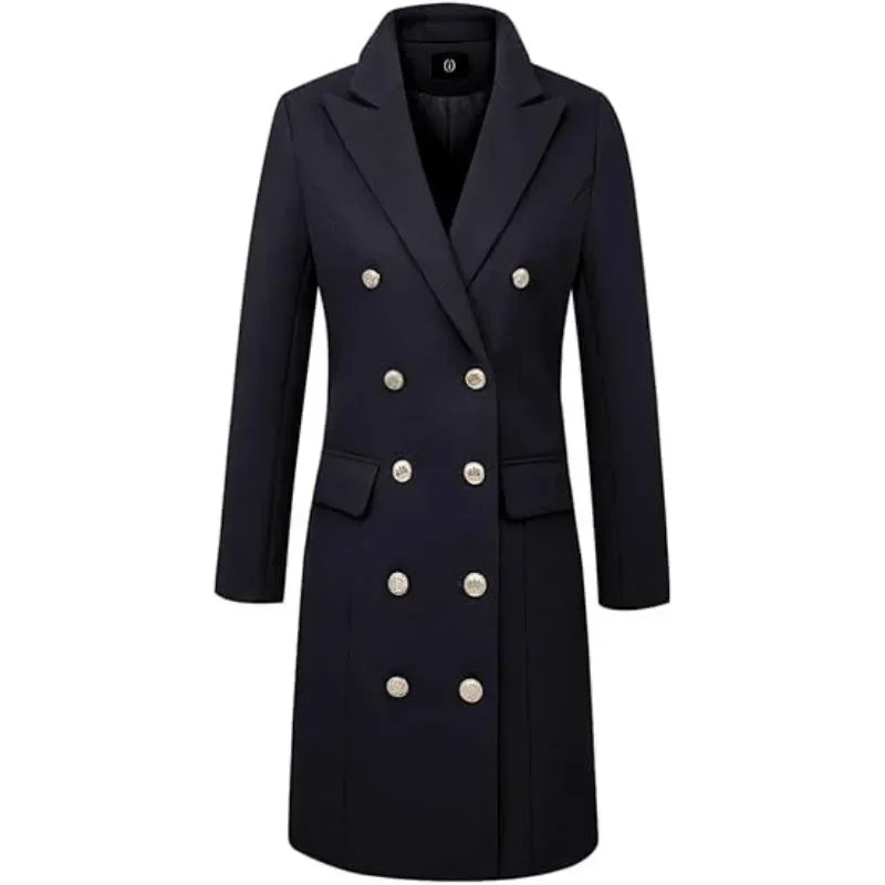 Funki Findz | Jackets | Women's Military Style Buttoned Overcoat