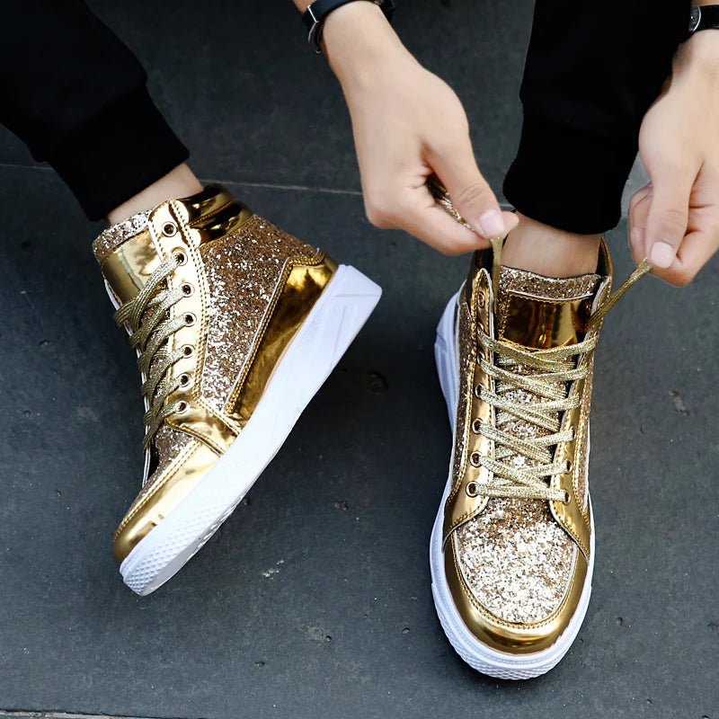 Funki Findz | Boots | Men's Women's Bling Lace Up Sneakers