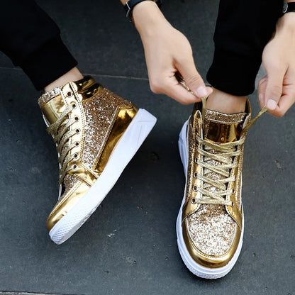 Funki Findz | Boots | Men's Women's Bling Lace Up Sneakers